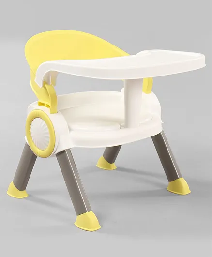 Baby Chair with Removable Tray High Backrest Yellow| Easy