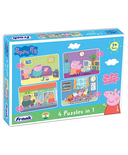 Frank 4 In 1 Peppa Pig Puzzle - 63 Pieces