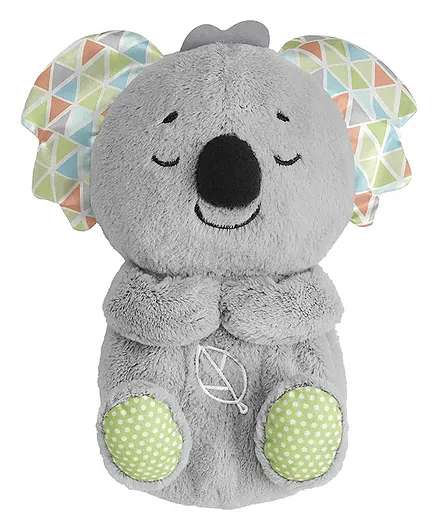 Fisher-Price Soothe n Snuggle Koala Plush Baby Toy Sound Machine for Nursery with Realistic Breathing Motion- Grey
