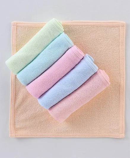 Simply Terry Hand & Face Towels Solid Colour Pack Of 6 L 25 x B 22 cm - Multicolor