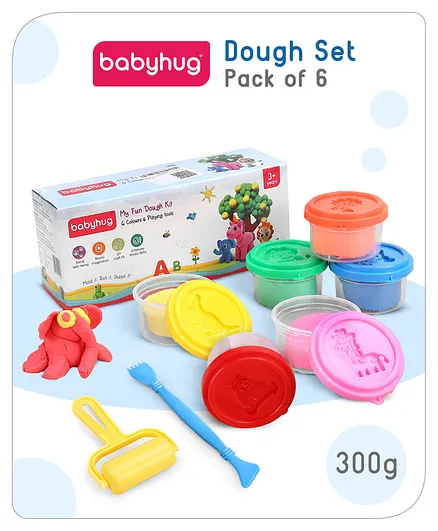 Babyhug Dough Set Pack of 300 g Colorful Dough Kit for