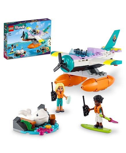 LEGO Friends Sea Rescue Plane Building Toy Set 203 Pieces - 41752