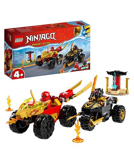 LEGO Ninjago Kai and Ras's Car and Bike Battle Building Toy Set 103 Pieces - 71789