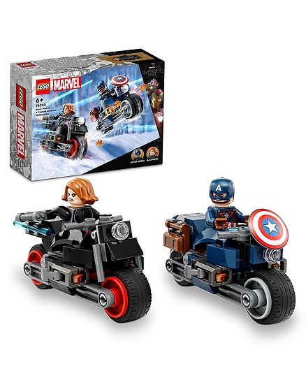 LEGO Marvel Black Widow & Captain America Motorcycles 130 Pieces - 76260