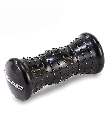 Head High Density Massage Foam Roller For Back Pain Deep Tissue Massage Relief & Recovery Cramping Tightness Soothing Cramp for Home & Gym Fitness-  Black