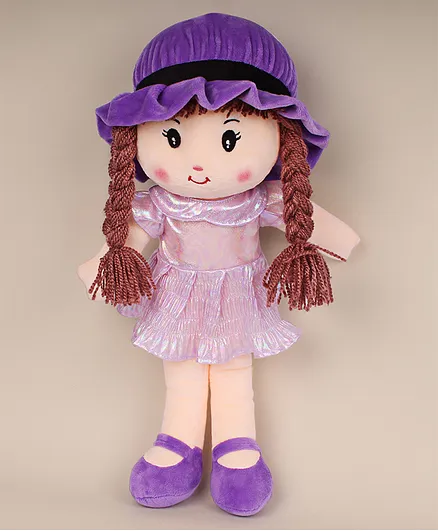 Doll Firstcry Cart Dukiekooky Doll Soft Plush Toy Purple- Height