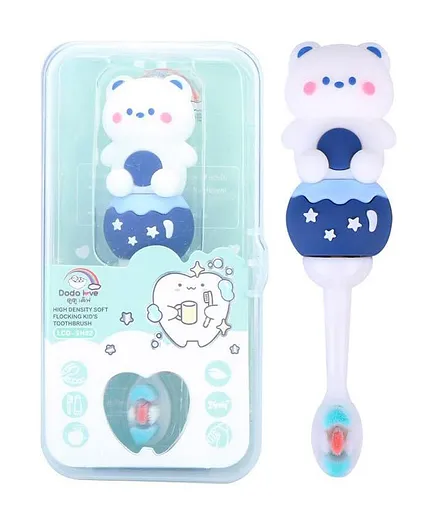 SKB Cute Bear Design Cute and Soft Tooth Brush - Blue & Pink