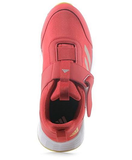 Adidas Kids VolantRun 2.0 K Velcro Closure Sports Shoes - Red