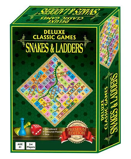 Sterling Deluxe Classic Games Snakes & Ladders - Green