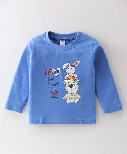 Tango Cotton Jersey Full Sleeves T-Shirt Bunny Printed - Blue