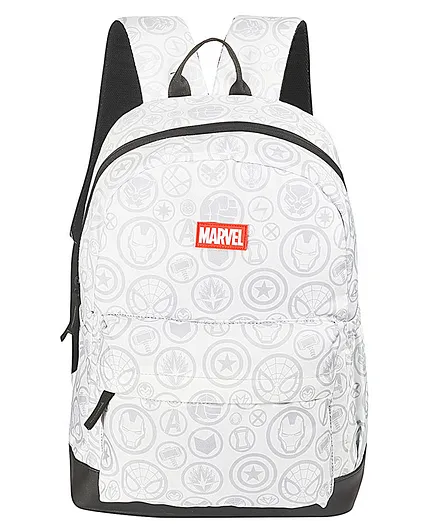 Marvel Avengers Faux Leather Backpack White - 17 Inches