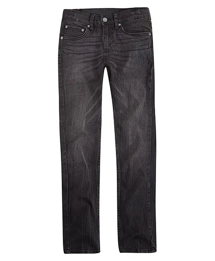 Levi's 512 Solid Slim Fit Taper Jeans - Black