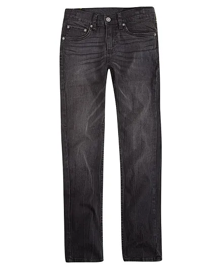 Levi's 512 Solid Slim Fit Taper Jeans - Black