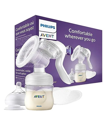 Avent Advanced Manual Breast Pump with Natural Motion Technology - White