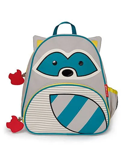Skip Hop Backpack Raccoon Design Grey - 12 Inches
