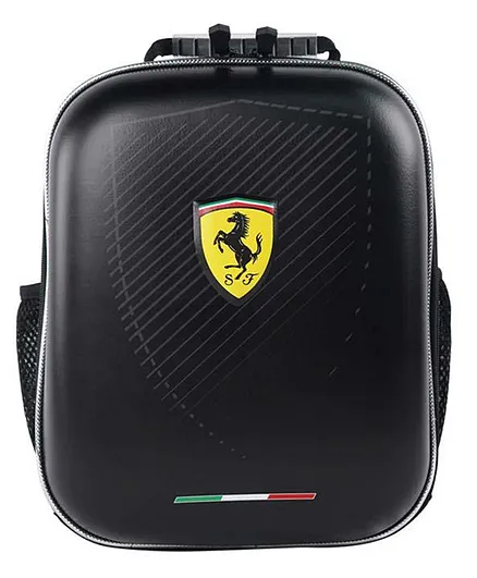 Ferrari Hard Shell Sports Bag Soccer Ball Combo Set Black- 11.6 Inches