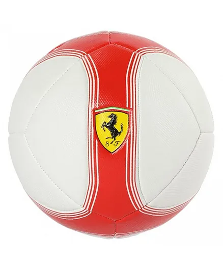 Ferrari Machine Sewing Soccer Ball SIze 5 - Red & White