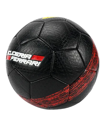 Ferrari Tyre Thread Soccer Ball Size 5 - Black & Red