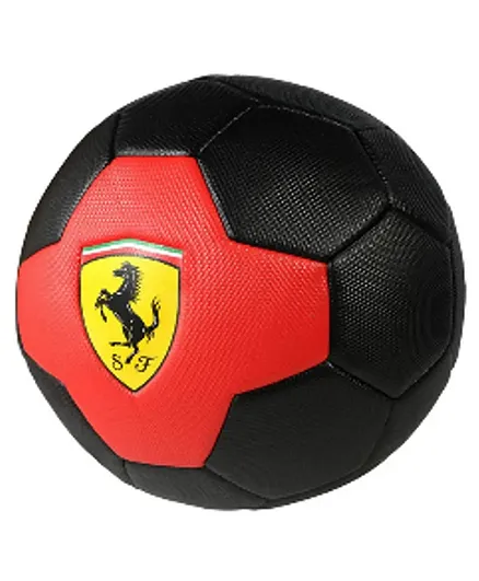 Ferrari Machine Sewing Soccer Ball Size 5 - Red & Black