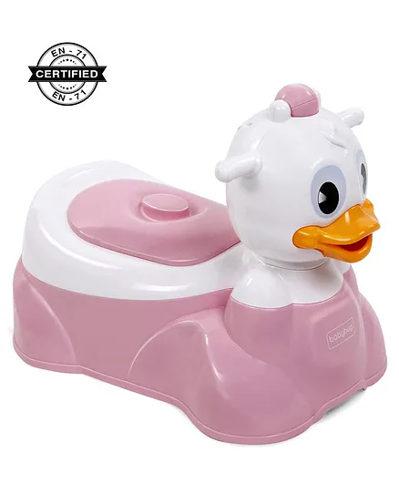 Babyhug Duckling Potty chair with Music - Pink