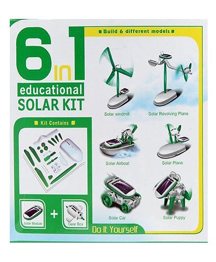 Emob Educational 6 In 1 Solar Power Energy Robot Toy Kit