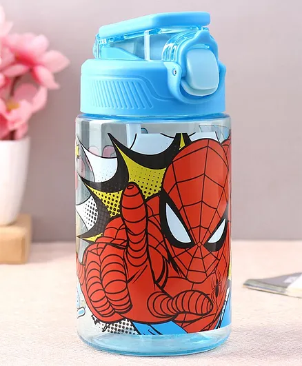 Marvel Spider-Man BPA Free Sipper Water Bottle Blue - 400 ml