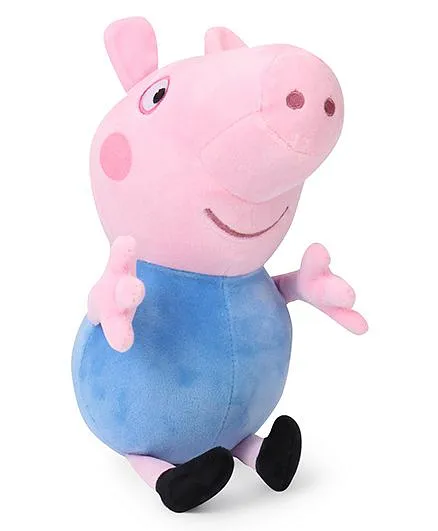 Peppa Pig George Pig Soft Toy Pink Blue - 30 cm