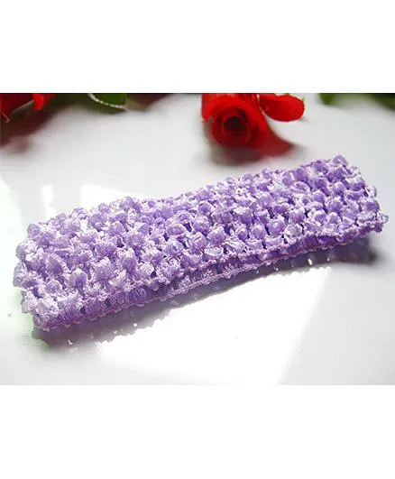 Akinos Kids Crochet Headband - Purple