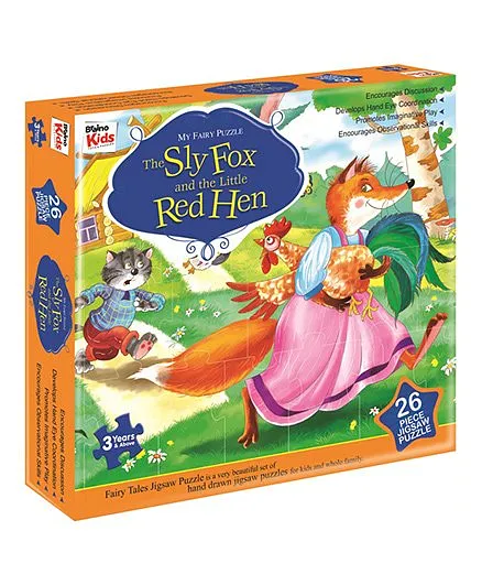 Braino Kids My Fairy Puzzle The Sly Fox And The Little Red Hen - 26 Pieces
