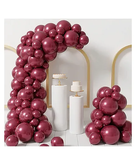 Bubble Trouble Burgundy Balloons for anniversary & valentine's day Burgundy  Pack of -100