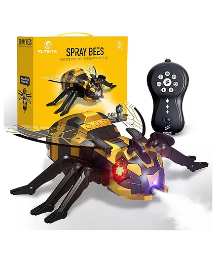 Negocio Remote Control Realistic Rc Bee with Music Led Light (Color May Vary)