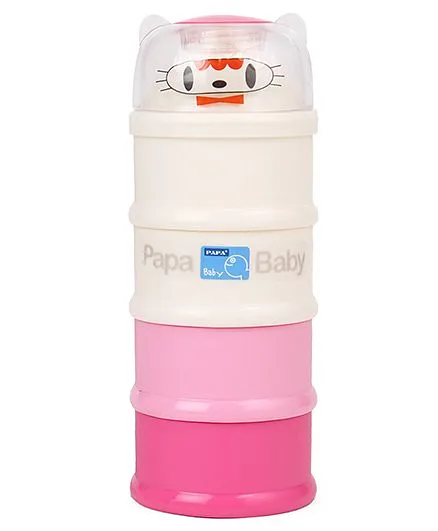 Papa Milk Container - Pink White