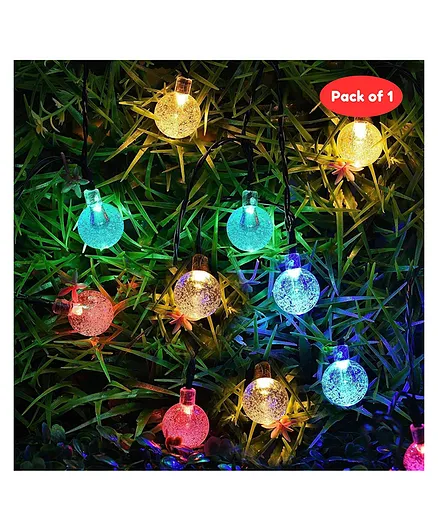 Bubble Trouble 14 Led Crystal Ball Decorative String Lights for Diwali Christmas Decoration Fairy Lights (4 Meters, Multicolor)
