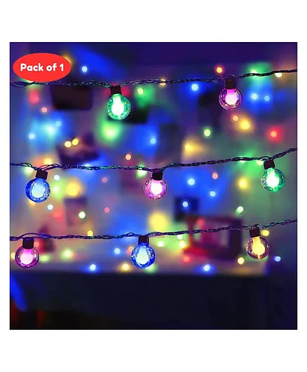 Bubble Trouble Double Galss LED String Lights - 12 Feet Fairy Lights with 14 LED Bulb  Multicolor
