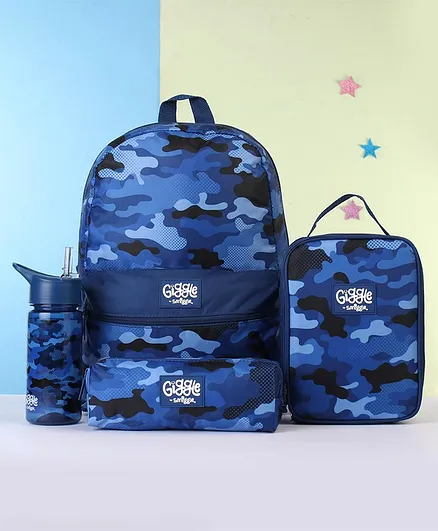 Smiggle Giggle Bagpack, Lunch Box Water Bottle and Pencil Pouch