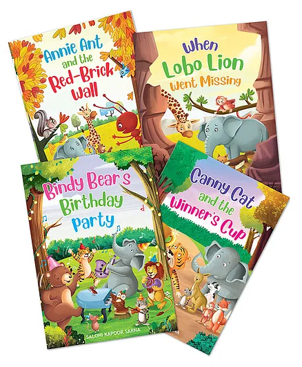 Set of 4 - Life Lessons Story Book for 4+ Years Kids