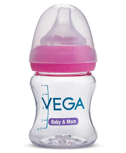 Vega Baby and Mom Tritan Feeding Bottle Wide Neck Pink 150 ml