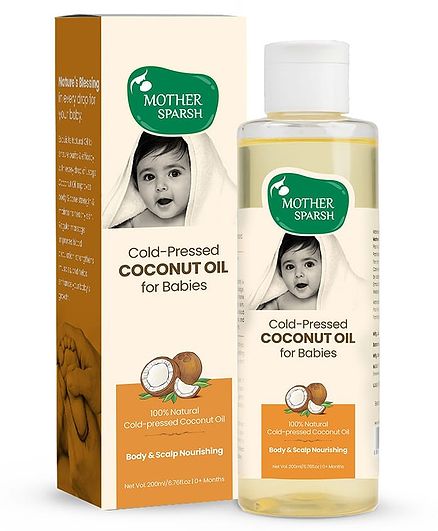 Mother Sparsh Baby Cold Pressed Coconut Oil - 200 ml