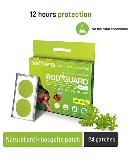BodyGuard Natural Anti Mosquito Repellent Patches - 24 Patches