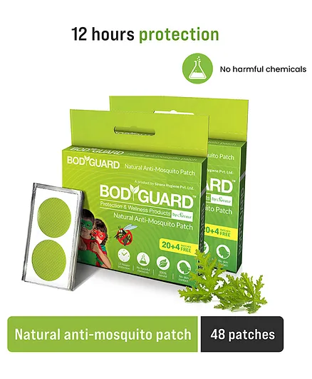 BodyGuard Natural Anti Mosquito Repellent Patches - 48 Patches