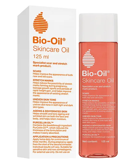 Bio Oil Original Face & Body Oil Suitable for Scars Stretch Mark Ageing Uneven Skin Tone Acne Scar Removal Pigmentation & Dark Spot - 125 ml