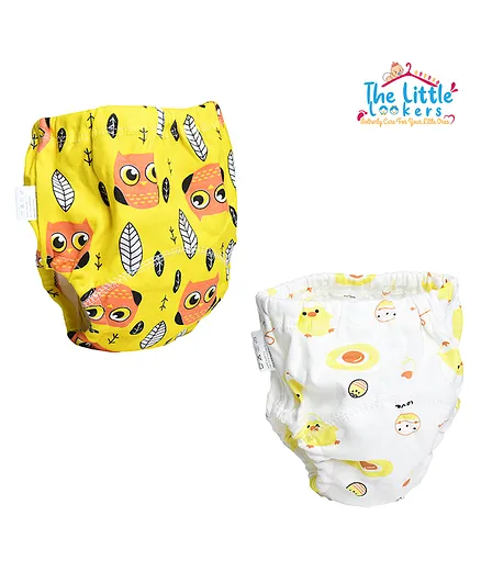 Poopy Kindergarten Toddler Diaper Change THE LITTLE LOOKERS Potty Training  Pants For Babies I Reusable Waterproof Pull Up Underwear Cloth Diaper For 
