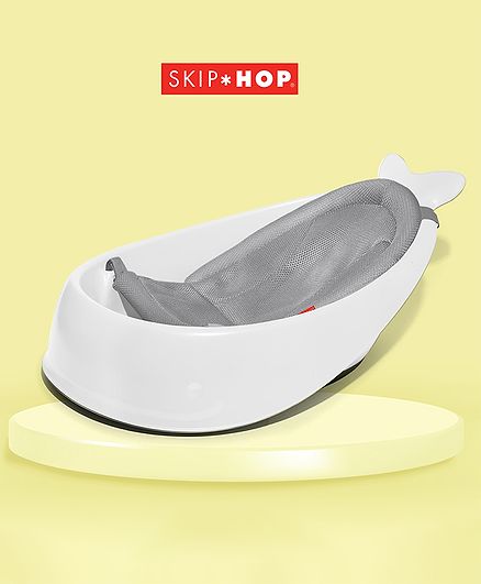 Skip Hop Bath & Potty Moby Smart Sling 3-Stage Tub White Bath Tub