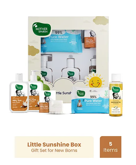 Mother Sparsh Little Sunshine Box Bathing Essentials and Skincare