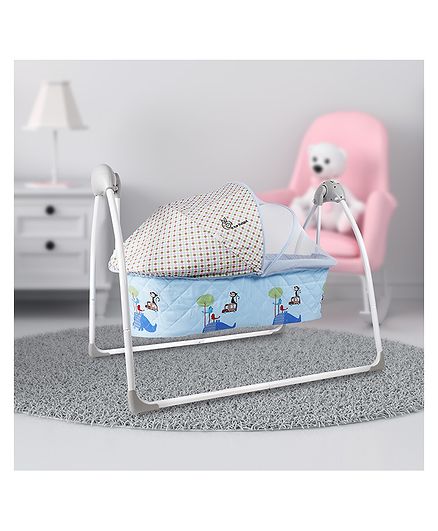 R For Rabbit Lullabies The Auto Swing Baby Cradle Blue Online In India Buy At Best Price From Firstcry Com 1595681