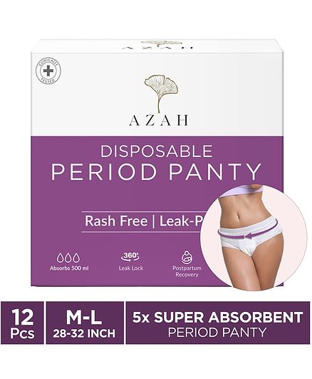 AZAH Disposable Period Panties (Pack of 12) Online in India, Buy at Best Price from FirstCry.com - 15993034