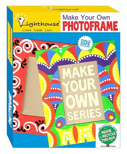 Lighthouse Make Your Own Photo Frame DIY Kit - Multi Color