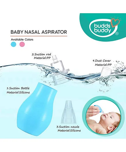 Buddsbuddy Baby Nasal Aspirator - Blue