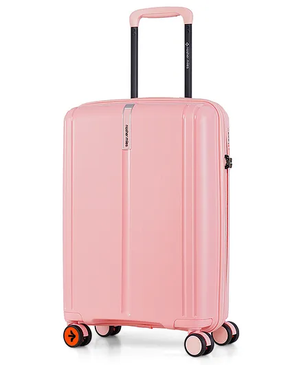 Nasher Miles Hard Case Trolley Bag The Line Pink 20 Inches