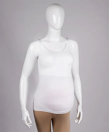 Medela Sleeveless Maternity Nursing Tank Top - White